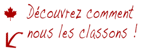 Découvrez comment nous les classons !