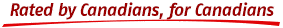Rated by Canadians, For Canadians