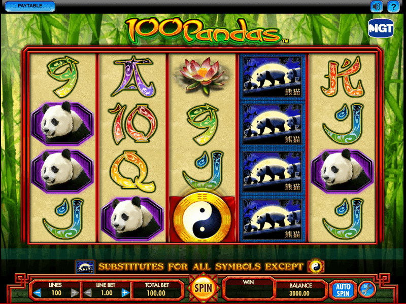 play wild panda slot machine free online