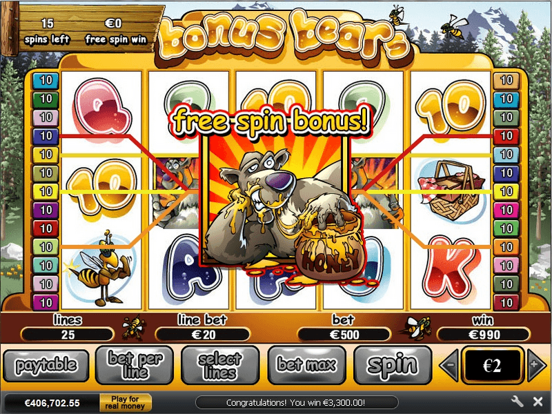 Bonus Bears Free Online Slots