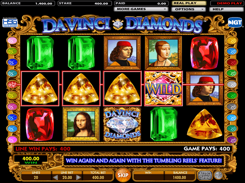 Da Vinci Diamonds Slot Games